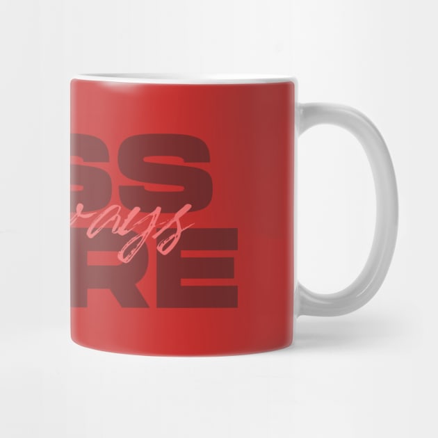 Less Is Always More - Red by Aanmah Shop